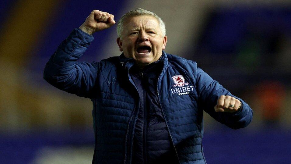 Middlesbrough boss Chris Wilder 
